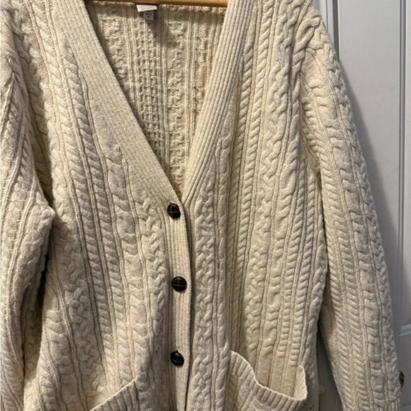 Duluth Trading Company Women's Fisherman Long Cardigan - Wool & Cashmere Blend - Picture 5 of 10